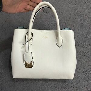 Aldo white handbag